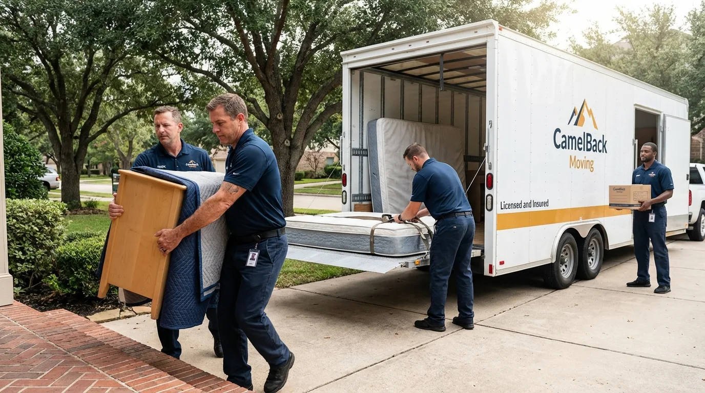 Crew loading residential truck for cross-state move from Boonton, NJ